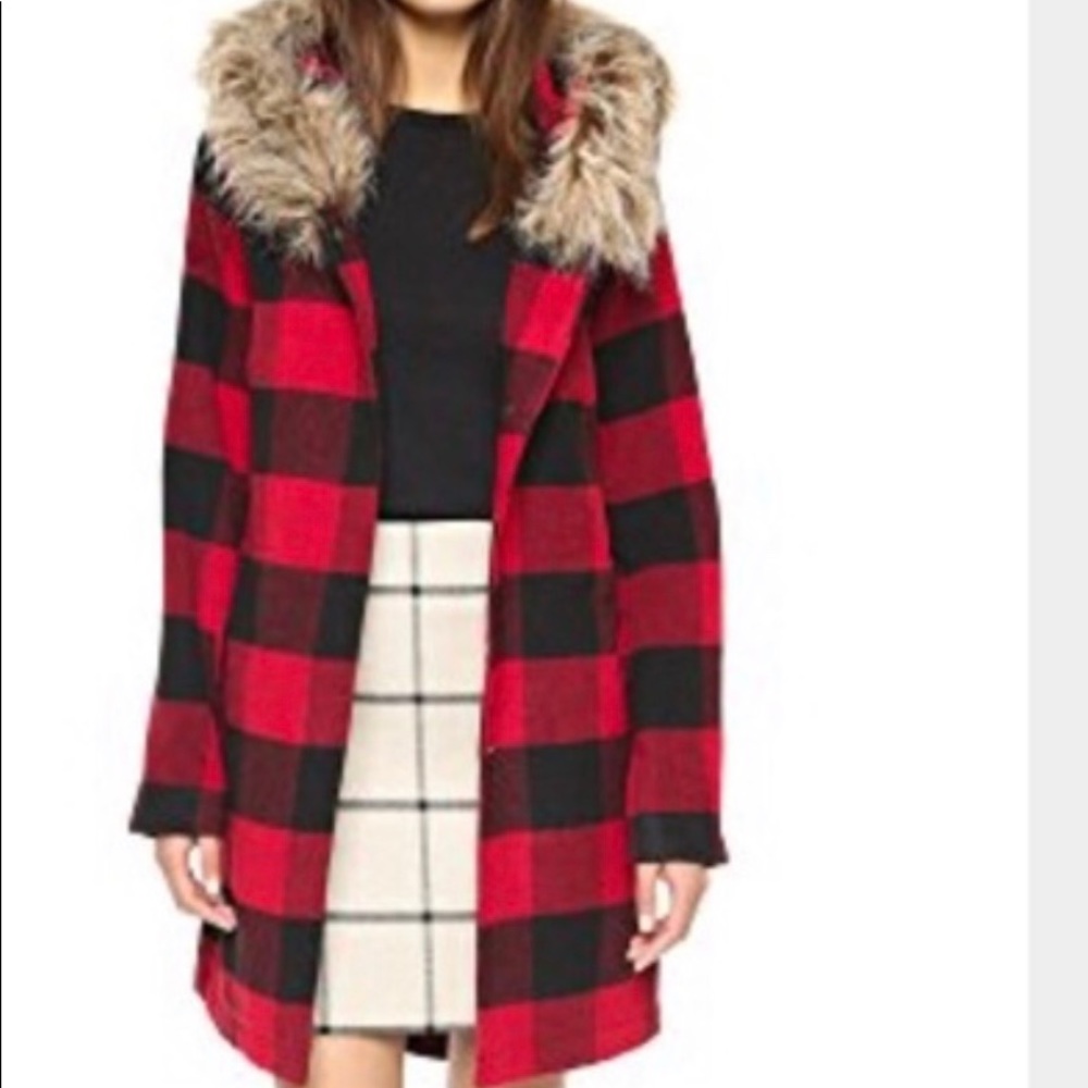 BB DAKOTA BUFFALO PLAID *JASLENE* COAT